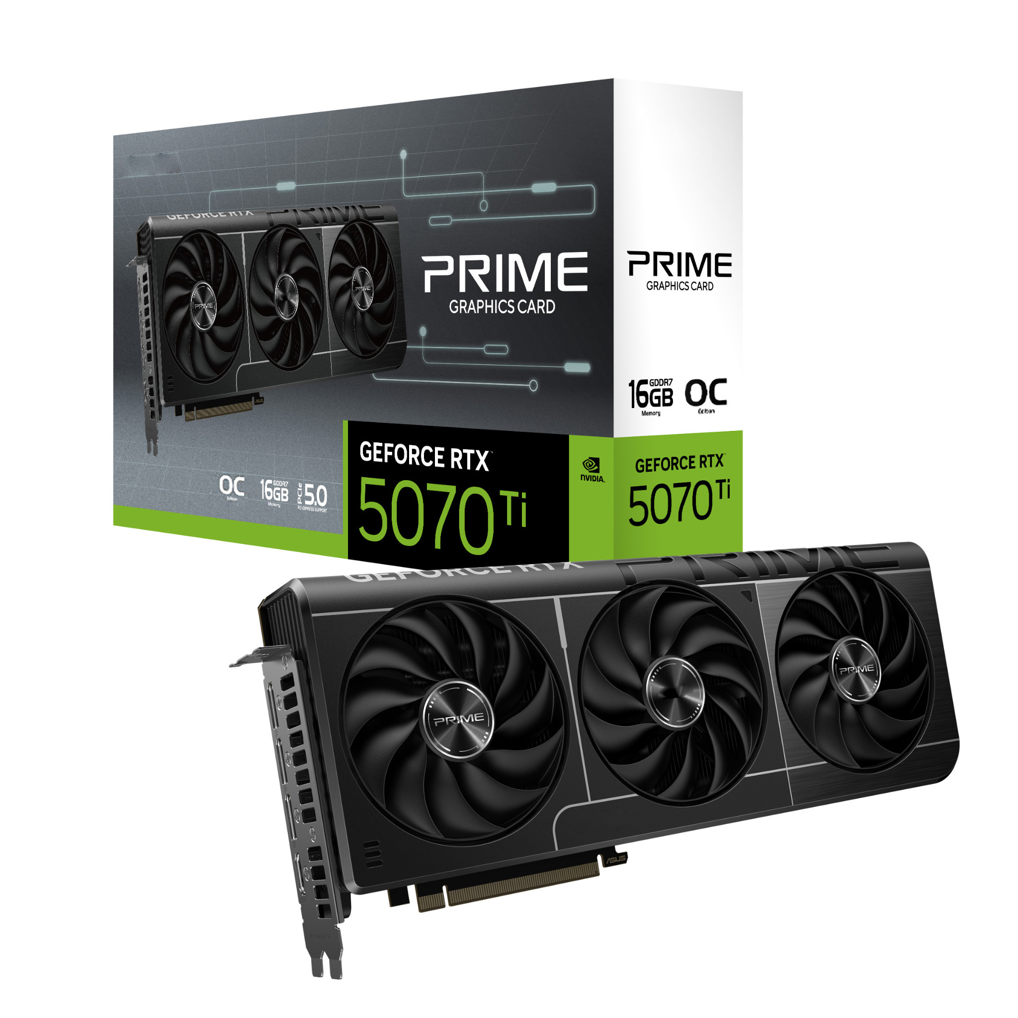 Triple Fan Gaming Graphics Card 16Gb - 2025 New PRIME GeForce RTX 5070