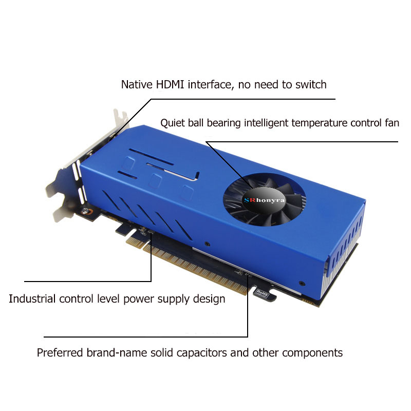 SRhonyra GeForce GTX1660S 1050 - 4 Hdmi Multi Monitor Video Card 4K ulasan dan harga