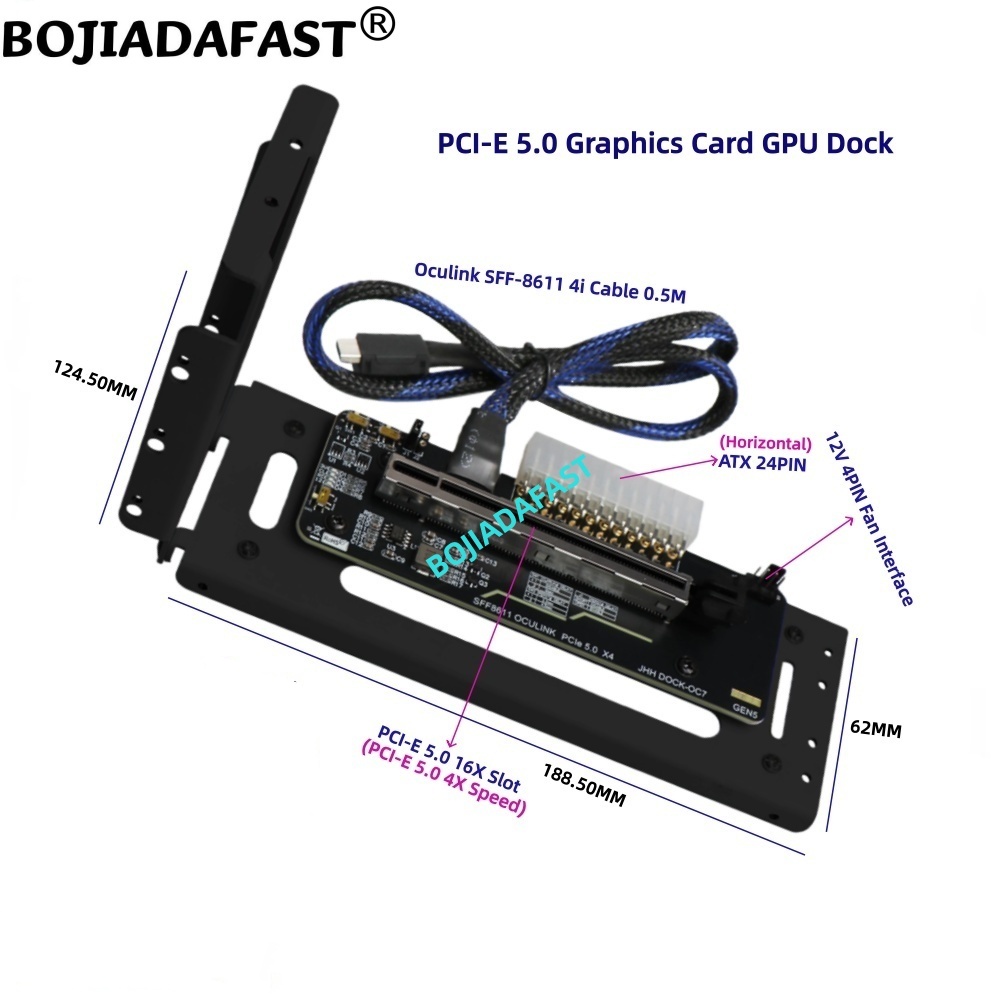 PCI-E 5.0 X4 OCuLink External  - Oculink Egpu Dock Graphics Card ulasan dan harga