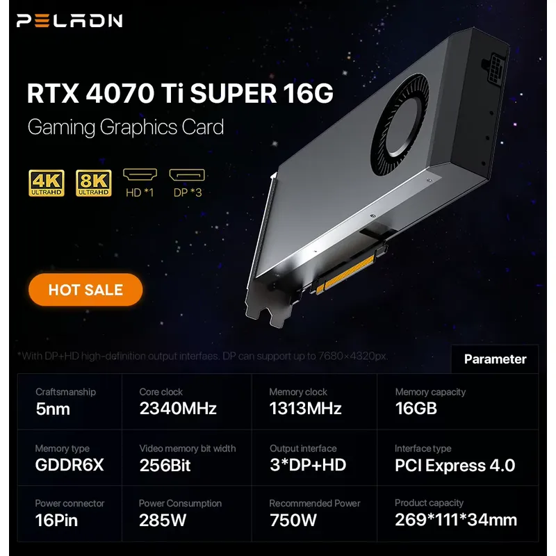 Hot Sale Geforce RTX 4070 4070 - Rtx 4070 Ti Super 16Gb ulasan dan harga