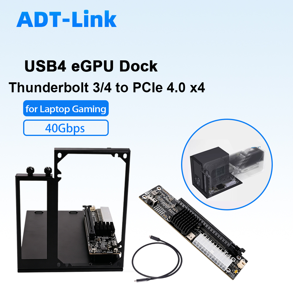 ADT-Link USB4 eGPU Dock Thunde - Thunderbolt 4 External Gpu Enclosure ulasan dan harga