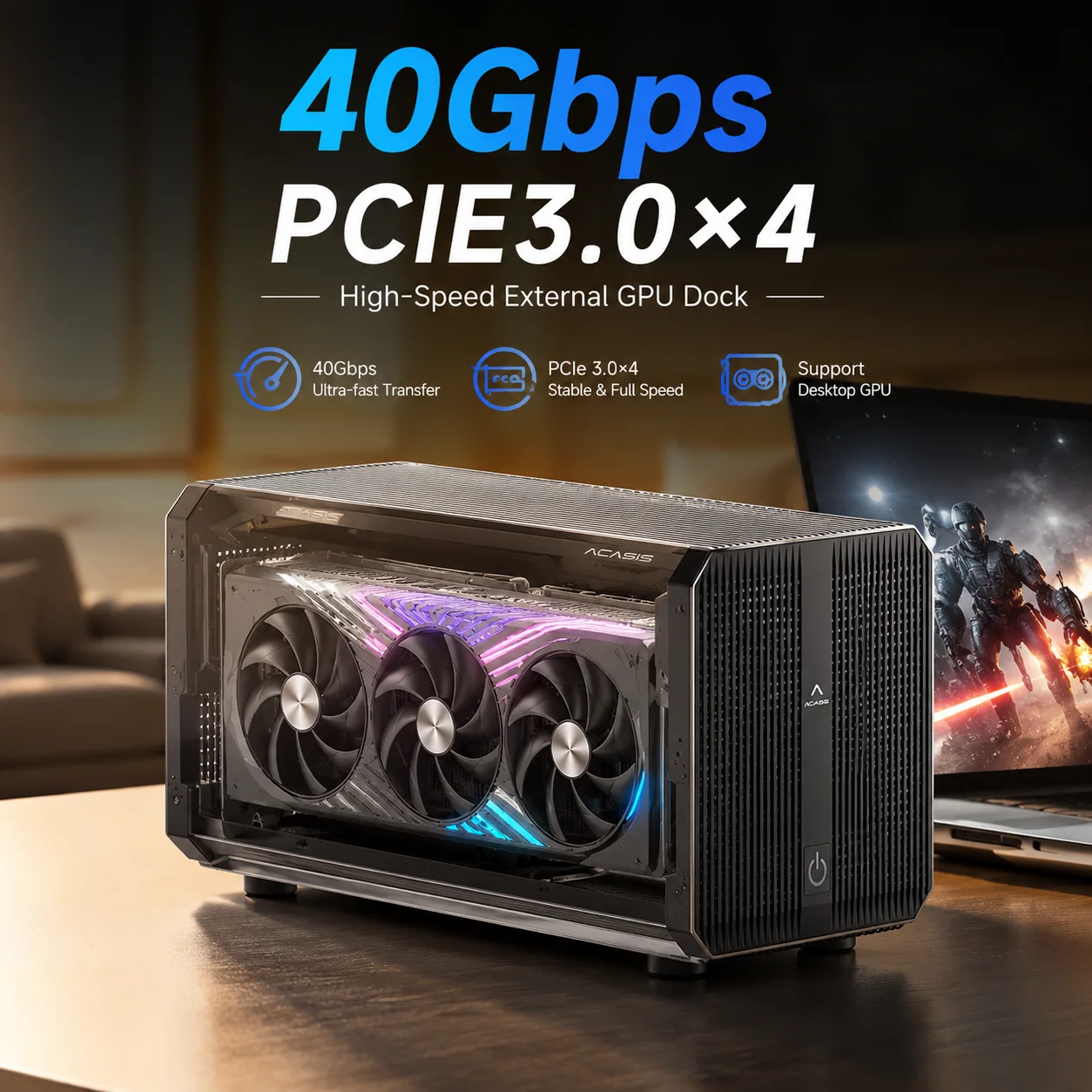 Acasis 40Gbps eGPU Enclosure w - Thunderbolt 4 External Gpu Enclosure ulasan dan harga