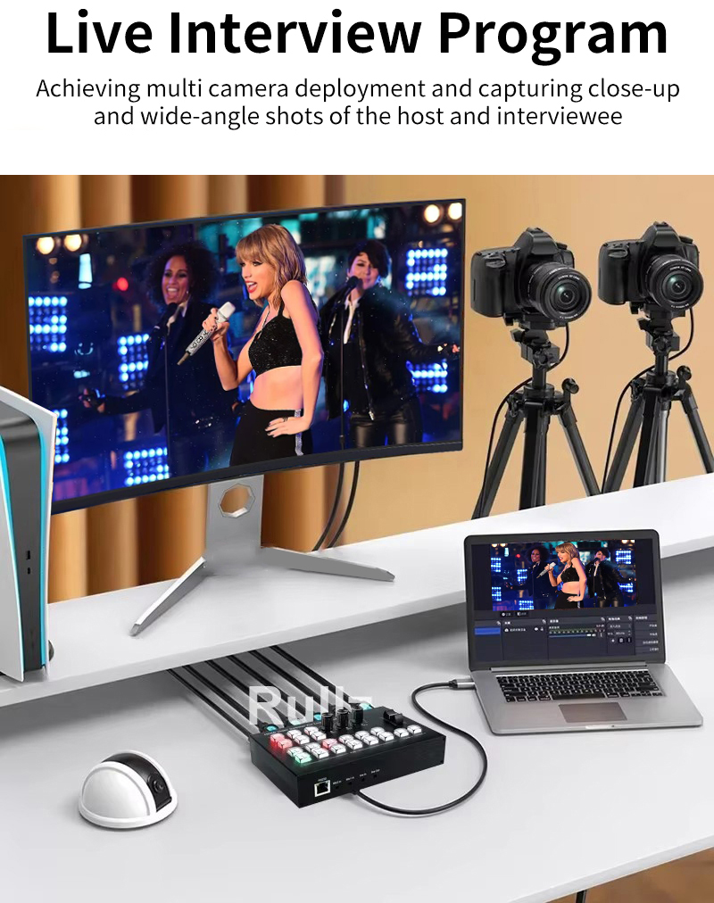 4K HDMI Video Switcher Mic Mix - 4 Hdmi Multi Monitor Video Card 4K ulasan dan harga